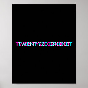 Affiche Équipe de cricket Twenty20 Maillot universitaire d