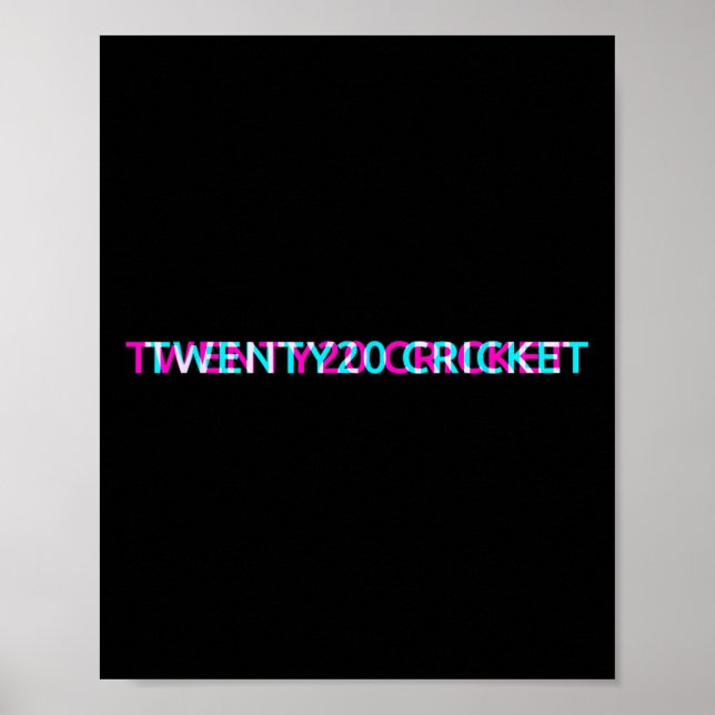 Affiche Équipe de cricket Twenty20 Maillot universitaire d (Devant)