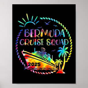 Affiche Équipe de croisière 2025 Bermudes Croisière ensemb