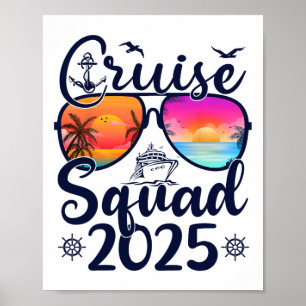 Affiche Équipe de croisière 2025 Été Vacances Famille asso