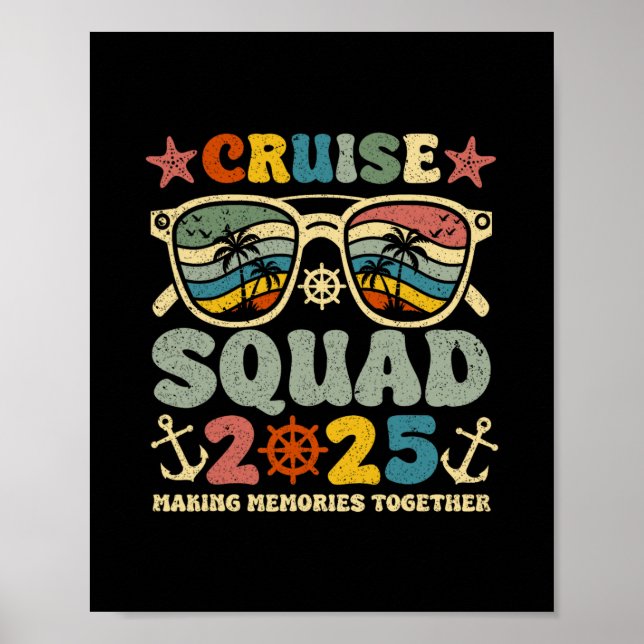 Affiche Équipe de croisière 2025 Été Vacances Tenues assor (Devant)