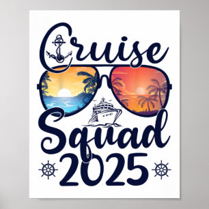 Affiche Équipe de croisière 2025 Été Vacances Tenues assor