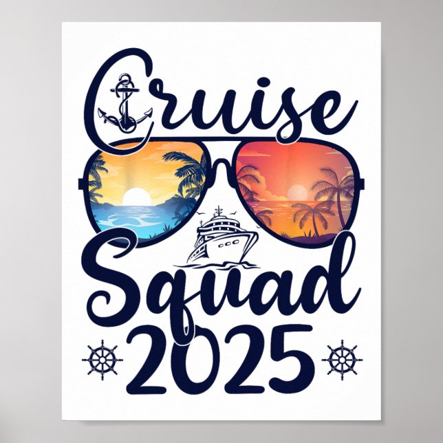 Affiche Équipe de croisière 2025 Été Vacances Tenues assor (Devant)