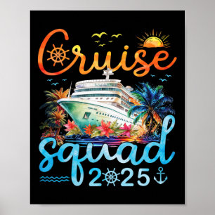 Affiche Équipe de croisière 2025 Groupe familial correspon