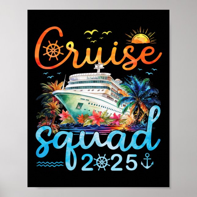 Affiche Équipe de croisière 2025 Groupe familial correspon (Devant)