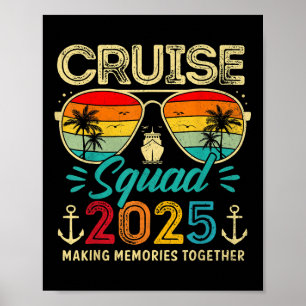 Affiche Équipe de croisière 2025 Groupe familial correspon