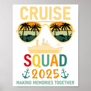 Affiche Équipe de croisière 2025 Groupe familial correspon