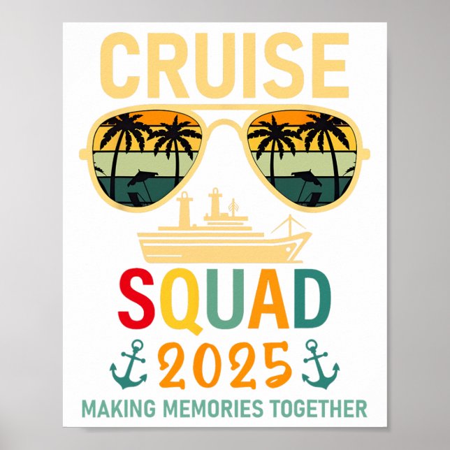 Affiche Équipe de croisière 2025 Groupe familial correspon (Devant)