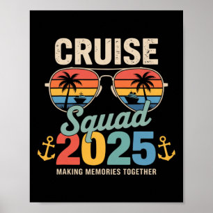 Affiche Équipe de croisière 2025 Groupe familial correspon