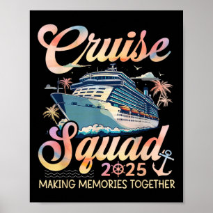 Affiche Équipe de croisière 2025 Groupe familial correspon