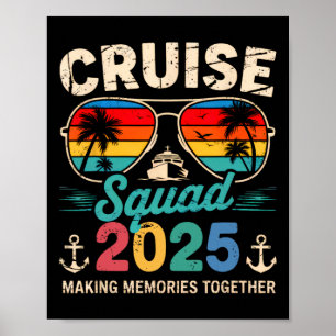Affiche Équipe de croisière 2025 Groupe familial correspon