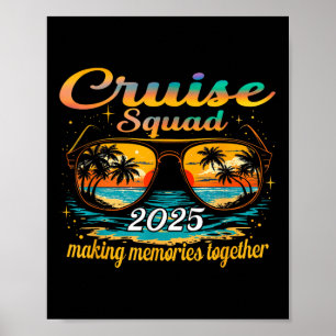 Affiche Équipe de croisière 2025 Groupe familial correspon