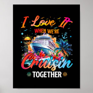 Affiche Équipe de croisière 2025 J'adore quand on fait une