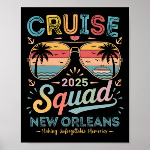 Affiche Équipe de croisière 2025 Nouvelle-Orléans Groupe f