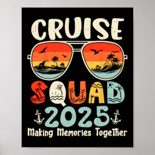 Affiche Équipe de croisière 2025 Vacances d'été en famille