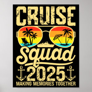Affiche Équipe de croisière 2025 Vacances d'été en famille