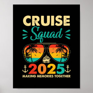 Affiche Équipe de croisière 2025 Vacances d'été en famille