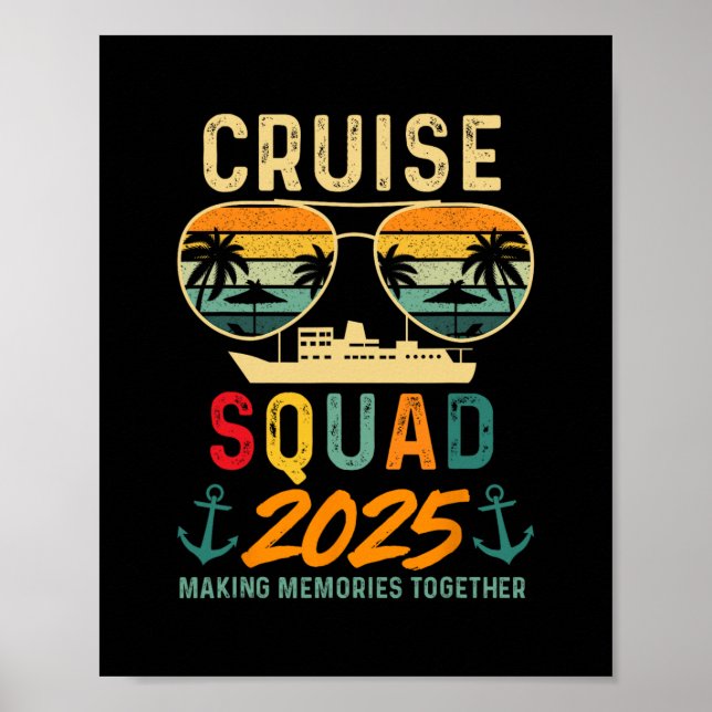 Affiche Équipe de croisière 2025 Vacances familiales Ensem (Devant)