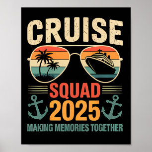 Affiche Équipe de croisière 2025 Vacances familiales Ensem