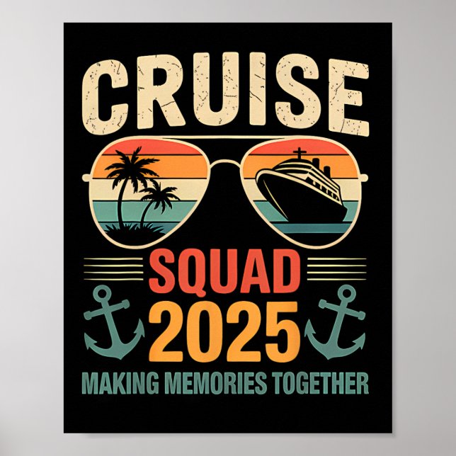 Affiche Équipe de croisière 2025 Vacances familiales Ensem (Devant)