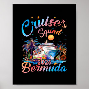 Affiche Équipe de croisière 2026 Cadeau de vacances en fam