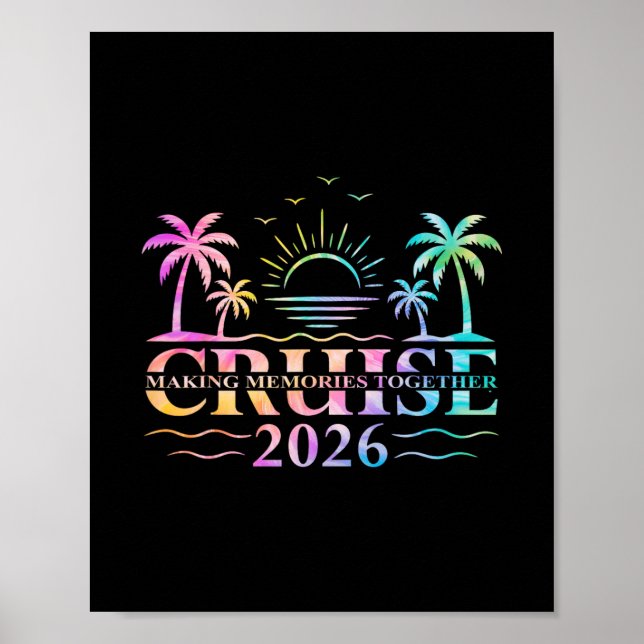 Affiche Équipe de croisière 2026 Créer des souvenirs ensem (Devant)