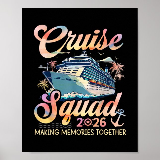 Affiche Équipe de croisière 2026 Groupe familial correspon (Devant)