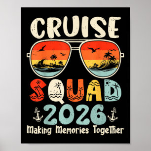 Affiche Équipe de croisière 2026 Vacances d'été en famille