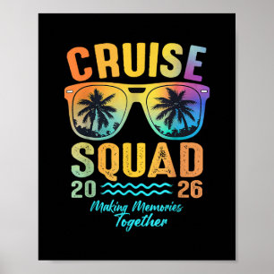 Affiche Équipe de croisière 2026 Voyage de vacances en fam