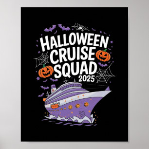 Affiche Équipe de croisière effrayante Halloween 2025 Équi