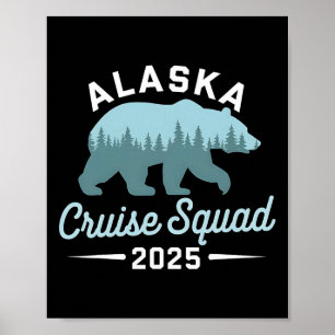 Affiche Équipe de croisière en Alaska 2025 Vacances en fam