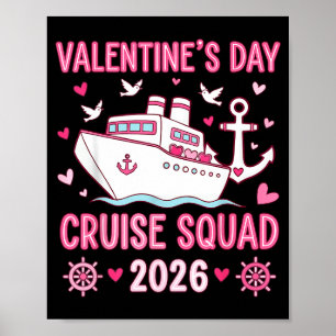 Affiche Équipe de croisière familiale pour la Saint-Valent