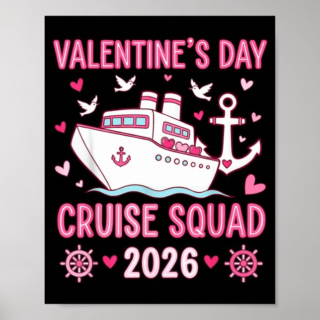 Affiche Équipe de croisière familiale pour la Saint-Valent (Devant)