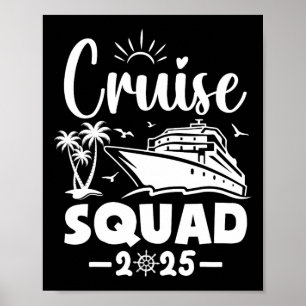 Affiche Équipe de croisière Famille de jumelage de vacance