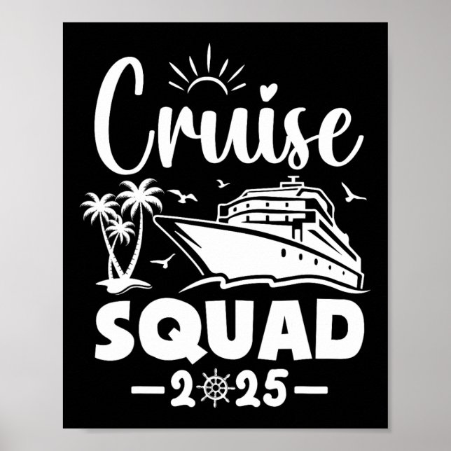 Affiche Équipe de croisière Famille de jumelage de vacance (Devant)