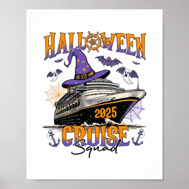 Affiche Équipe de croisière Halloween 2025 Équipage de cro (Devant)