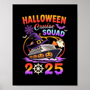Affiche Équipe de croisière Halloween 2025 Vacances citrou