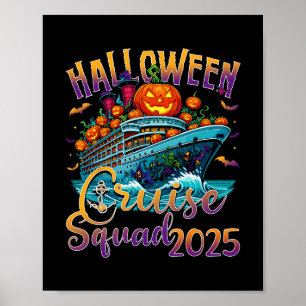 Affiche Équipe de croisière Halloween 2025 Vacances Fami c