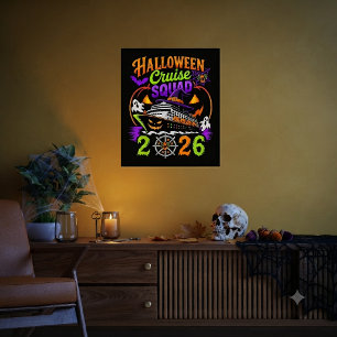 Affiche Équipe de croisière Halloween 2026 tenue coordonné