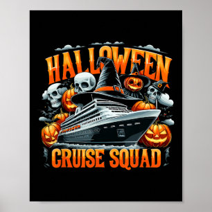 Affiche Équipe de croisière Halloween Famille 2025 Équipag