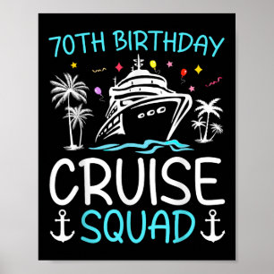 Affiche Équipe de croisière pour les 70 ans 2025 T-shirt c