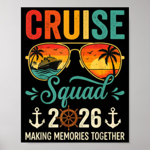 Affiche Équipe de croisière vacances d'été 2026 famille as