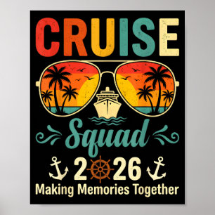 Affiche Équipe de croisière vacances d'été 2026 famille as