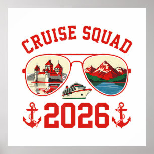 Affiche Équipe de croisière Voyage en Suisse 2026