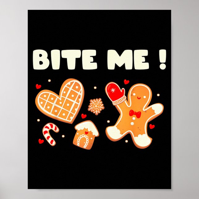 Affiche Équipe de cuisson de biscuits Bite Me Vacances Gât (Devant)