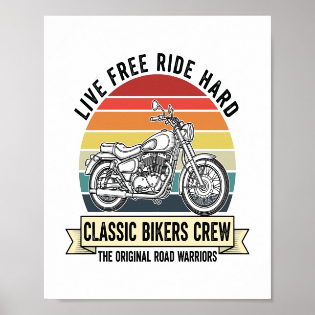 Affiche Équipe de cyclistes classiques Motorcycle.jpg (Devant)