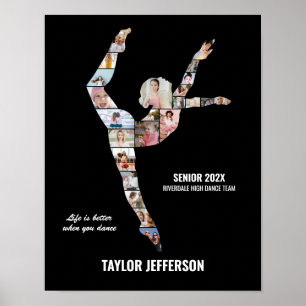 Affiche Équipe de danse contemporaine - Collage photo pers