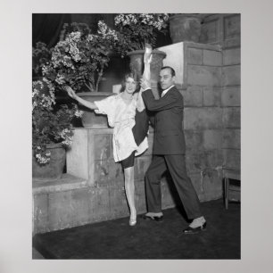 Affiche Équipe de danse de cabaret, années 1920