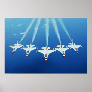 Affiche Équipe de démonstration en vol de Thunderbirds