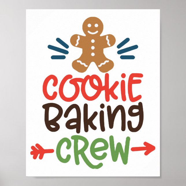 Affiche Équipe de fabrication de biscuits de Noël  (Devant)